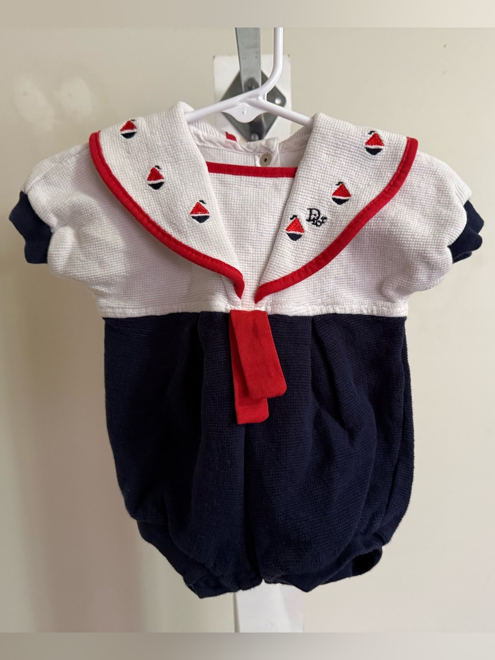 Baby Dior Nautical Romper